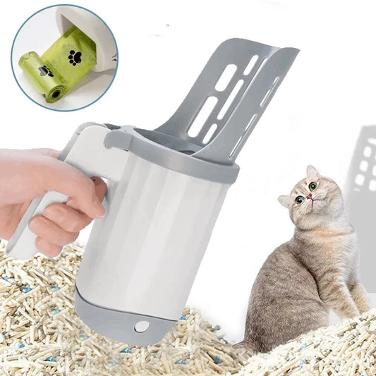 Cat Litter Shovel Scoop with Refill Bag